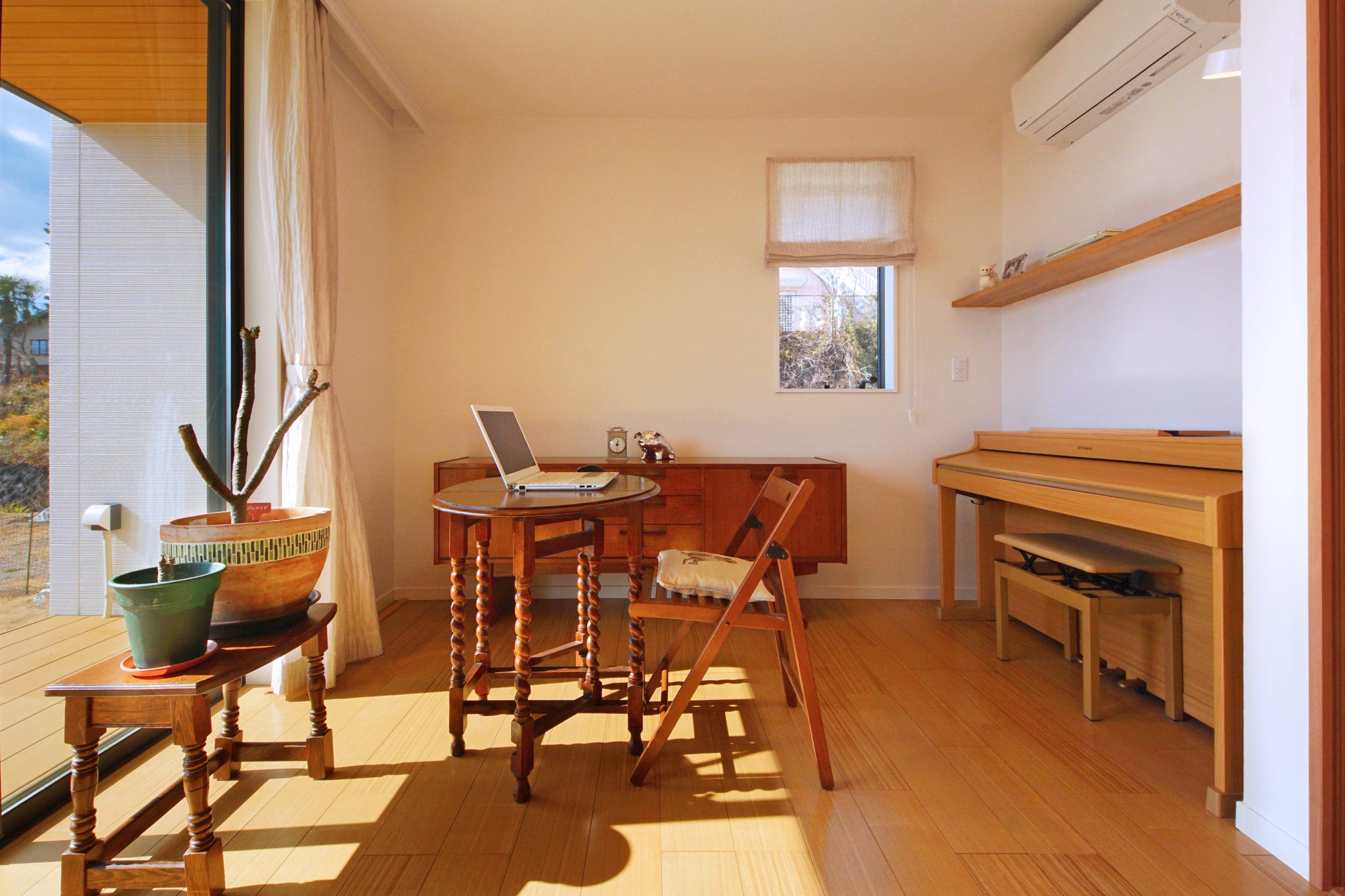 LDKに隣接した趣味室