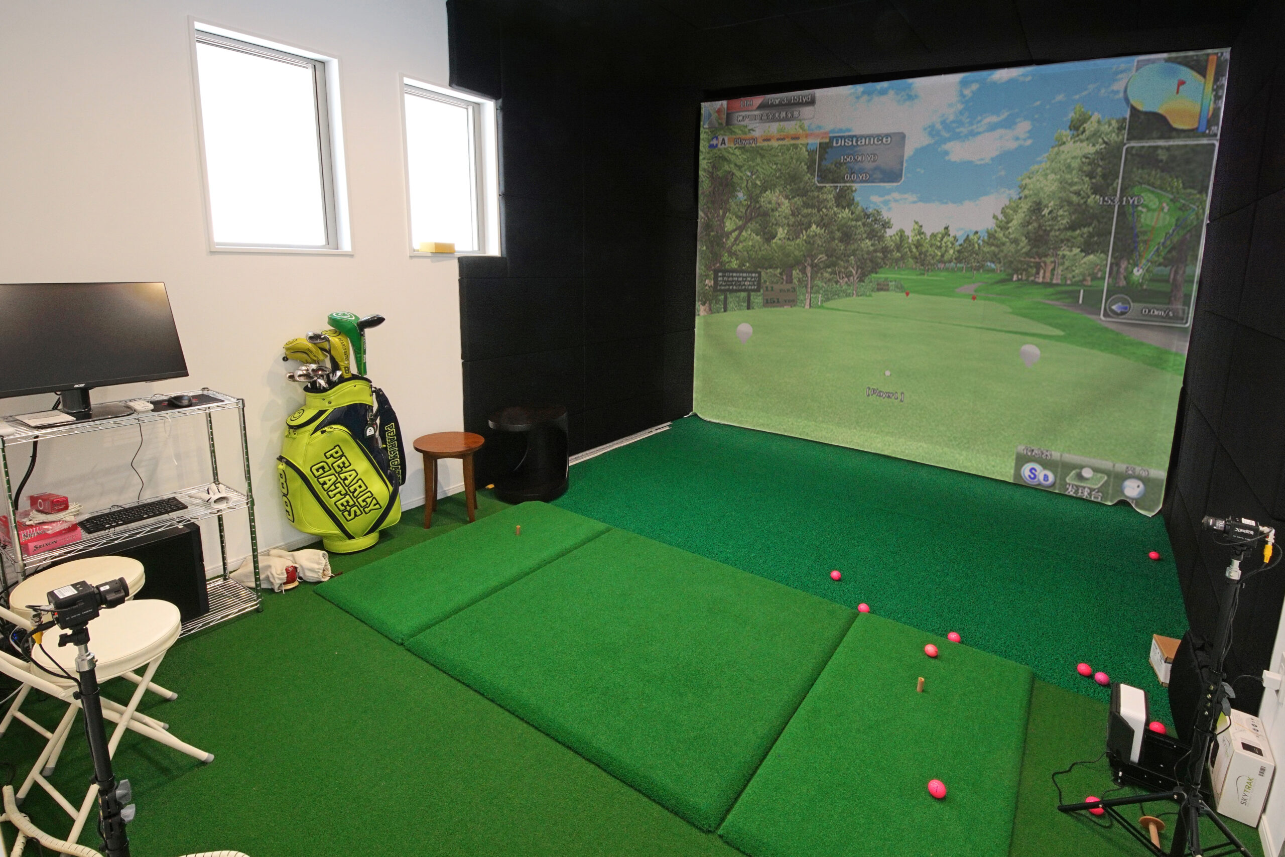 自宅でインドアゴルフ