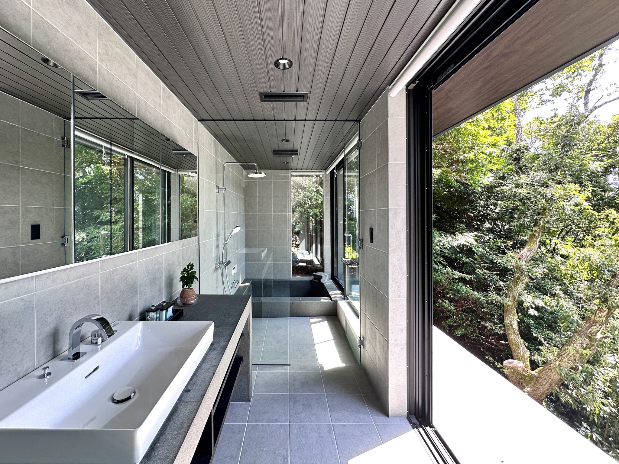 ラグジュアリーホテルのようなバスルーム